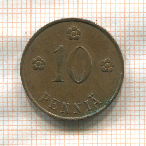 10 пенни. Финляндия 1929г