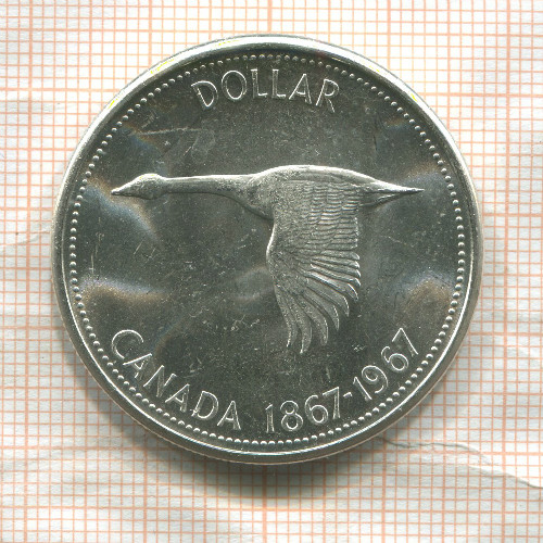 1 доллар. Канада 1967г