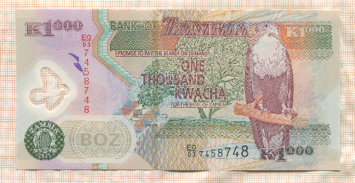 1000 квача. Замбия 2011г