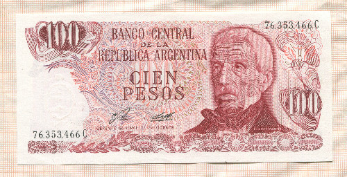 100 песо. Аргентина