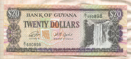 20 долларов. Гайяна