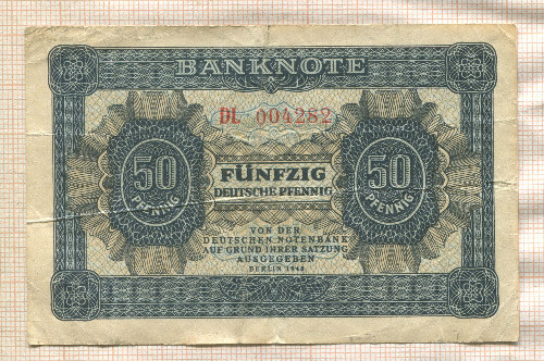 50 пфеннигов. Германия 1948г