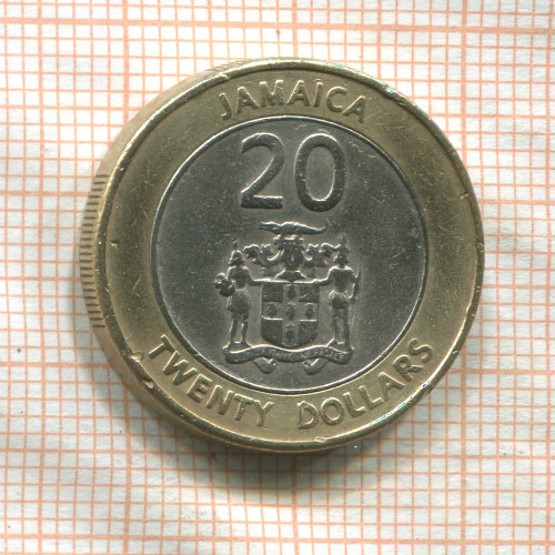 20 долларов. Ямайка 2000г