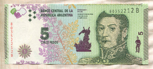 5 песо. Аргентина
