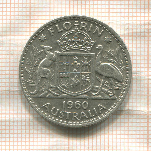 1 флорин. Австралия 1960г