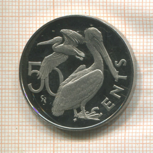 50 центов. Британские Виргинские острова 1974г