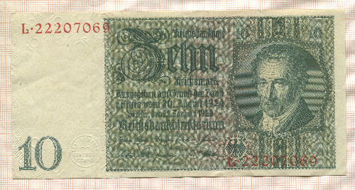 10 марок. Германия 1929г