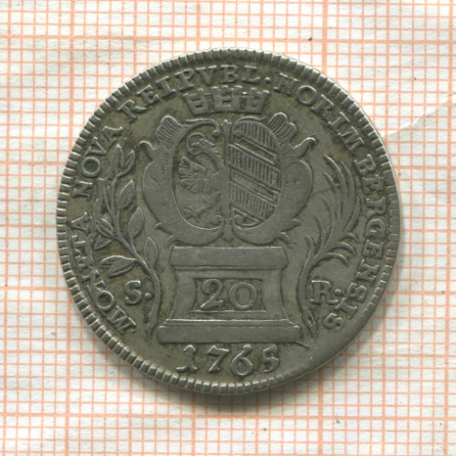 20 крейцеров. Нюрнберг 1765г