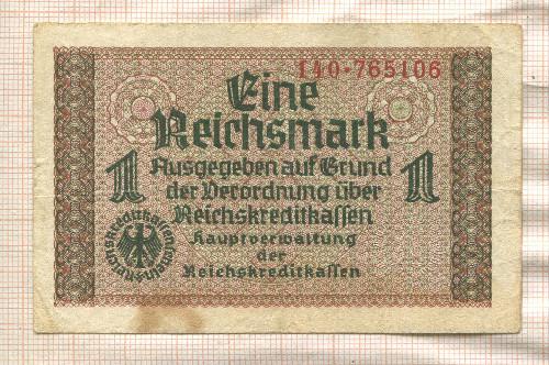 1 марка. Германия 1940г