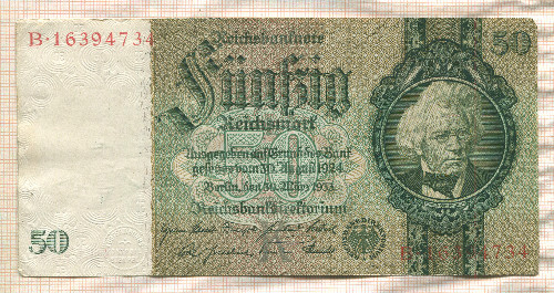 50 марок. Германия 1933г
