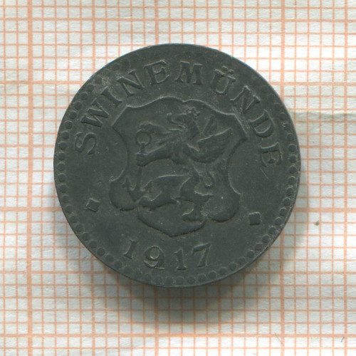 Нотгельд 5 пфеннигов. Германия. Свинемюнде (Свиноуйсьце)