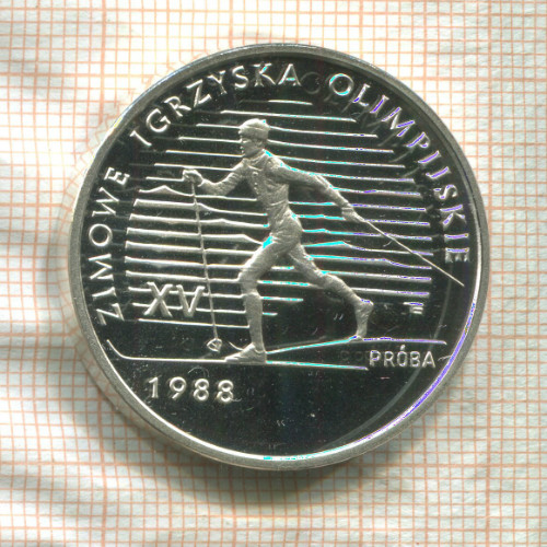 1000 злотых. Польша. ПРУФ. ПРОБА 1987г