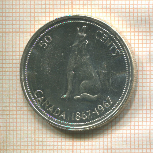 50 центов. Канада 1967г