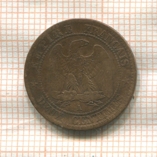 2 сантима. Франция 1861г