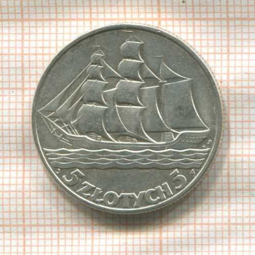 5 злотых. Польша 1936г