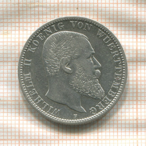 2 марки. Вюртемберг 1903г