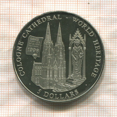 5 долларов. Либерия 2000г