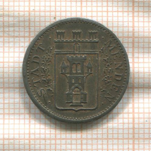 Нотгельд. 10 пфеннигов. Германия. Менден