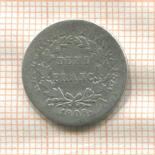 1/2 франка. Франция 1808г