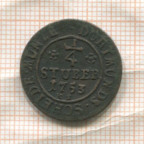 1/4 штубера. Дортмунд 1753г