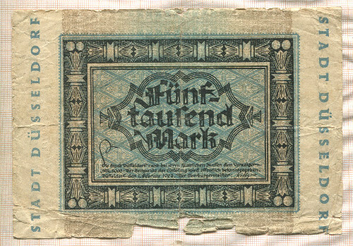 5000 марок. Германия 1923г