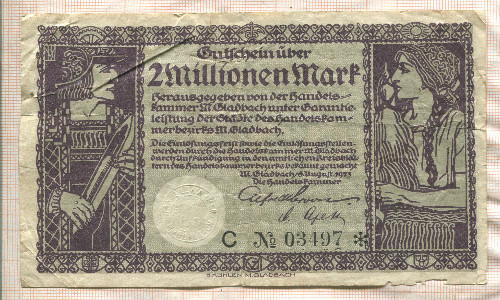 2000000 марок. Германия 1923г