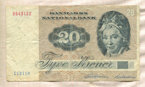 20 крон. Дания 1972г