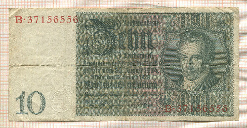 10 марок. Германия 1929г