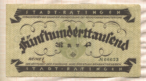 500000 марок. Германия 1923г