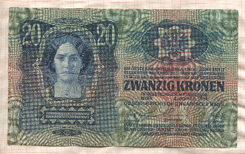 20 крон. Австро-Венгрия 1913г