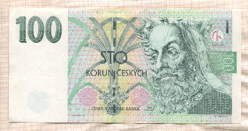 100 крон. Чехия 1997г