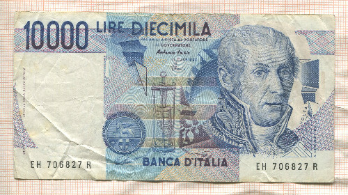 10000 лир. Италия