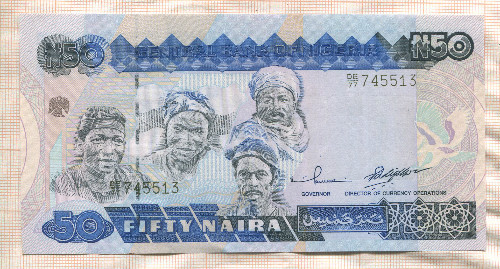 50 наира. Нигерия