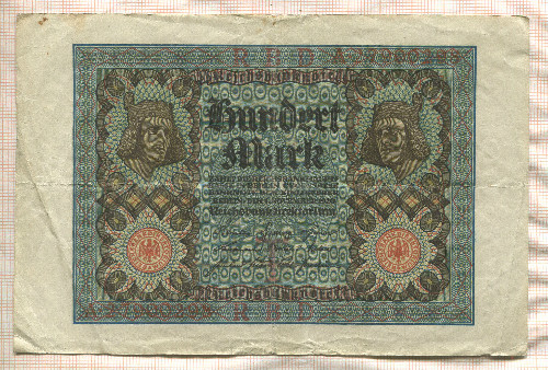 100 марок. Германия 1920г