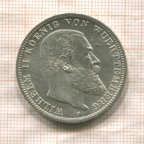 3 марки Вюртемберг 1914г