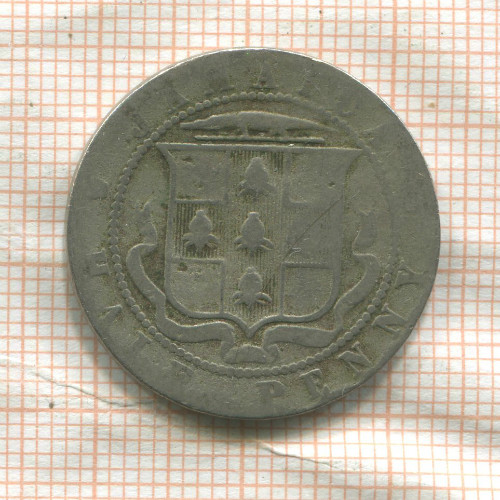 1/2 пенни. Ямайка 1918г