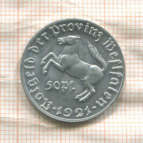 50 пфеннигов. Вестфалия 1921г
