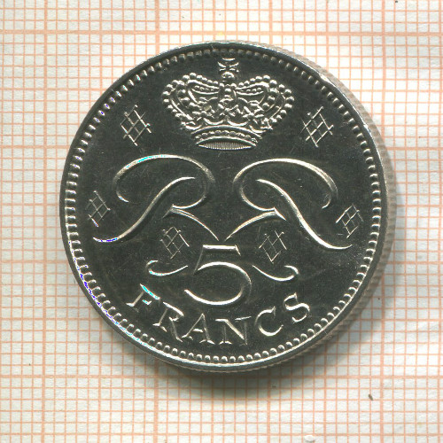 5 франков. Монако 1971г