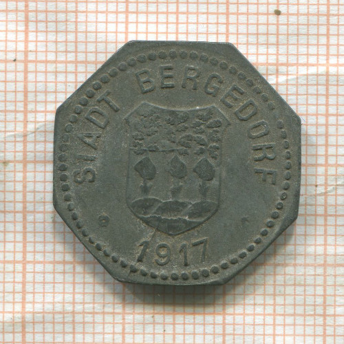 Нотгельд. 50 пфеннигов. Германия. Бергедорф