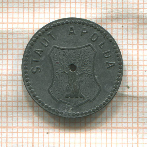 Нотгельд. 5 пфеннигов. Германия. Апольда