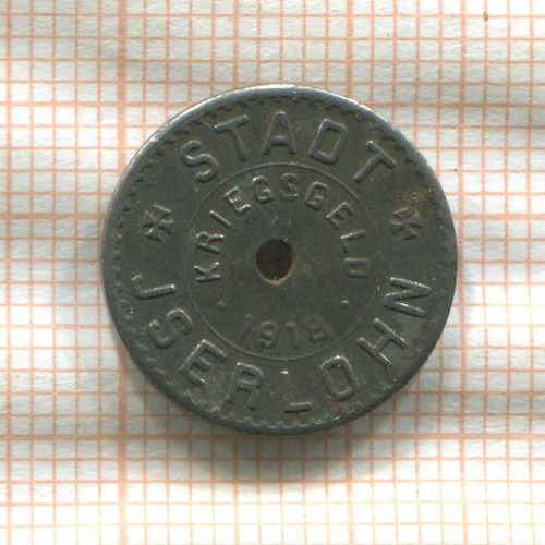 Нотгельд. 1 пфенниг. Германия. Изерлон