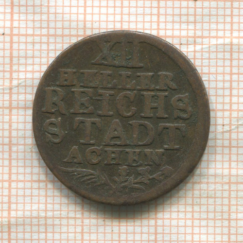 12 геллеров. Ахен 1765г