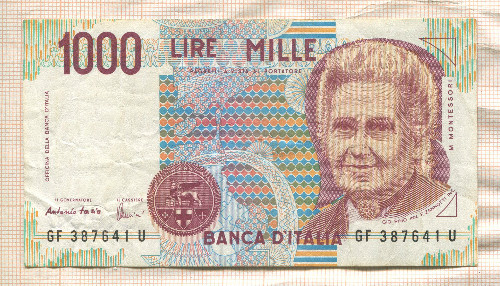 1000 лир. Италия