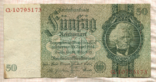 50 марок. Германия 1933г