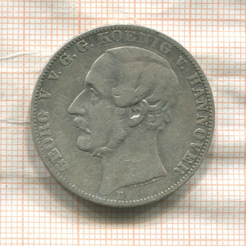 1 талер. Ганновер 1862г