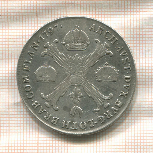1 талер. Австрийские Нидерланды 1797г