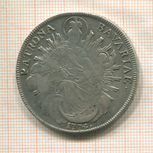 1 талер. Бавария 1774г