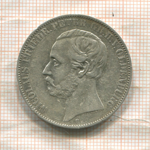 1 талер. Ольденбург 1866г