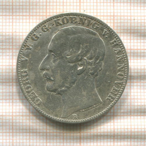 1 талер. Ганновер 1866г