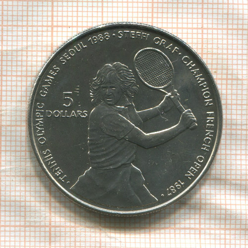 5 долларов. Ниуэ 1987г